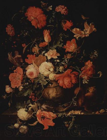 Abraham Mignon Blumen in einer Vase Norge oil painting art